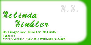 melinda winkler business card